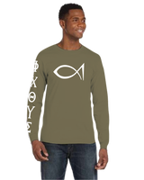 Greek Big Fish Long Sleeve T-Shirt