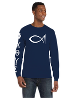 Greek Big Fish Long Sleeve T-Shirt